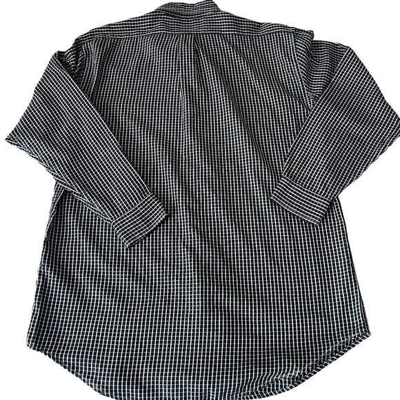Polo Jean Co Ralph Lauren Long Sleeve Burron Down Black Check Shirt - Picture 3 of 4